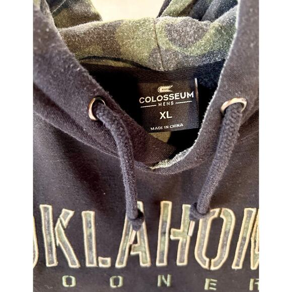 Oklahoma Sooners Size XL- OHT Military Appreciation Hoodie Colosseum Black Mens - Picture 5 of 5